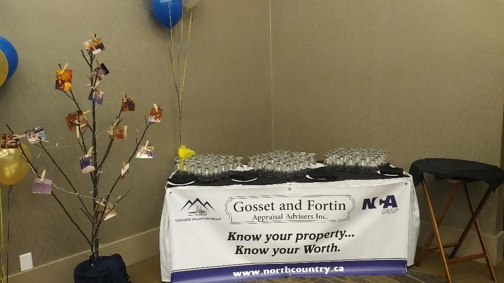Thank you Gosset & Fortin Appraisals, our main corporate sponsor 